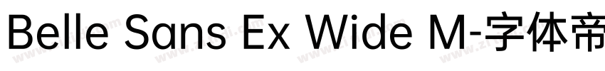 Belle Sans Ex Wide M字体转换